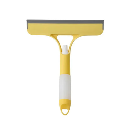 3-In-1 Shower Scraper Cleaner Car Glass Cleaning Mirror with Watering Can Squeegee Cleaning Brush Automotive Rubber Brush