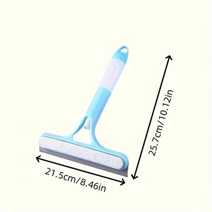 3-In-1 Shower Scraper Cleaner Car Glass Cleaning Mirror with Watering Can Squeegee Cleaning Brush Automotive Rubber Brush