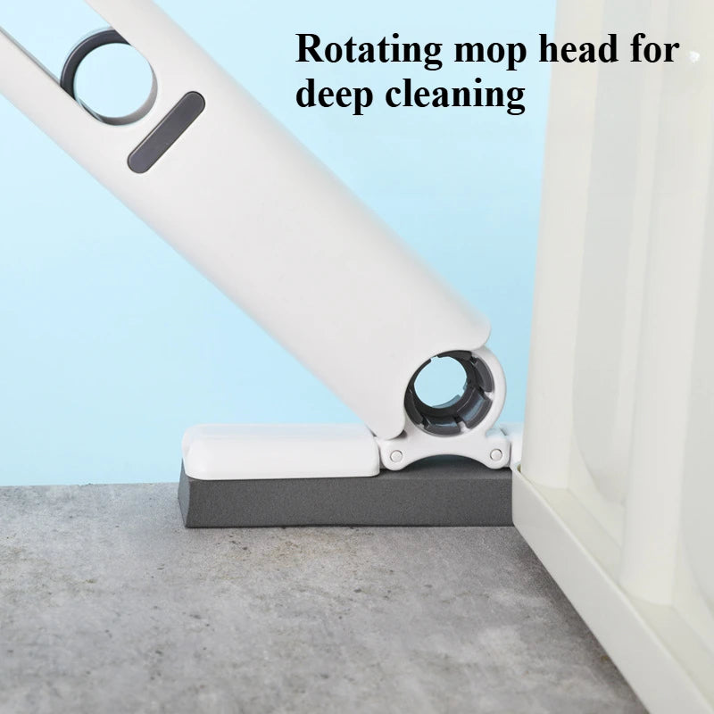 Compact Handheld Mop with Self-Squeezing Sponge for Efficient Home Cleaning of Floors, Desks, Windows, and Cars