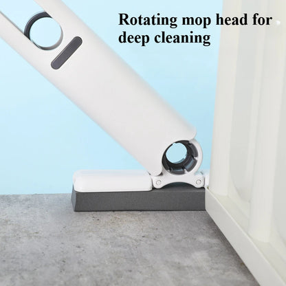 Compact Handheld Mop with Self-Squeezing Sponge for Efficient Home Cleaning of Floors, Desks, Windows, and Cars