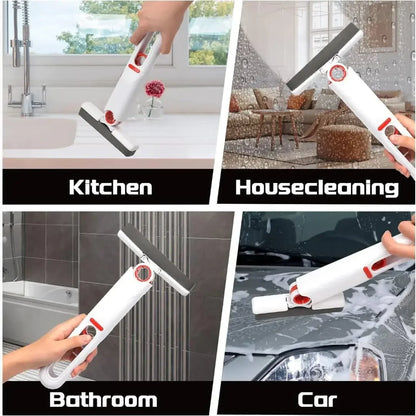 Compact Handheld Mop with Self-Squeezing Sponge for Efficient Home Cleaning of Floors, Desks, Windows, and Cars
