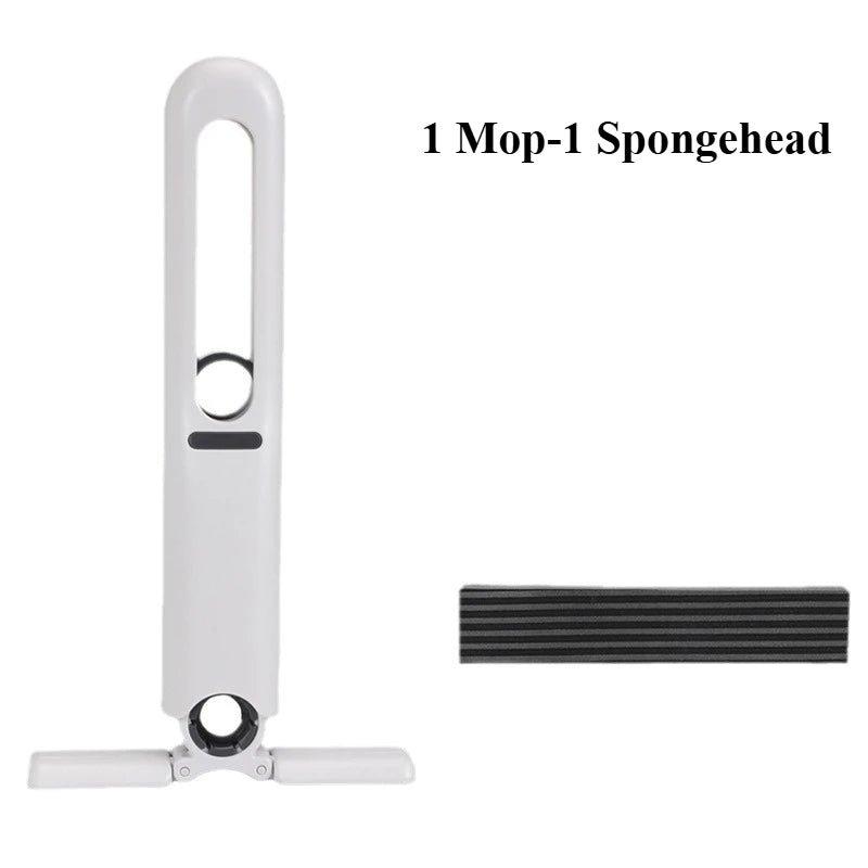 Compact Handheld Mop with Self-Squeezing Sponge for Efficient Home Cleaning of Floors, Desks, Windows, and Cars