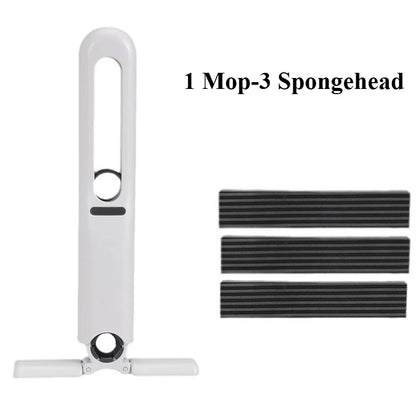 Compact Handheld Mop with Self-Squeezing Sponge for Efficient Home Cleaning of Floors, Desks, Windows, and Cars